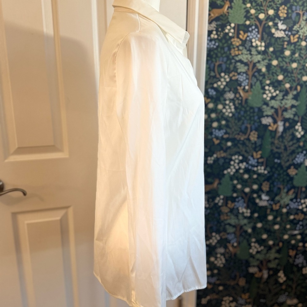Elegant White Button Down Dress Shirt - Picture 5 of 5